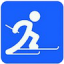 Лыжные гонки - Масс-старт свободным стилем 50 км, эмблема лиги