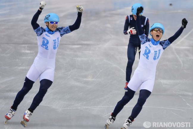Ан - олимпийский чемпион в шорт-треке на дистанции 1000 м, Григорьев — 2-й