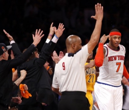 НБА: 32 очка Энтони помогли "Нью-Йорку" переиграть "Индиану"