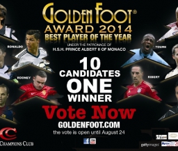 Названы 10 номинантов на премию Golden Foot-2014