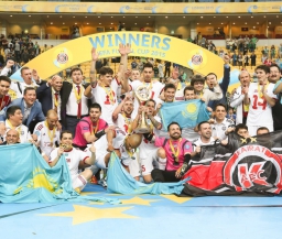 Казахстанский "Кайрат" переиграл "Барселону" и выиграл Кубок УЕФА по мини-футболу