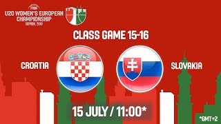 Хорватия до 20 жен - Словакия до 20 жен. Обзор матча