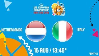 Нидерланды до 16 - Италия до 16 . Обзор матча