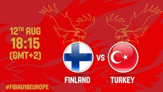 Финляндия до 16 - Турция до 16. Обзор матча