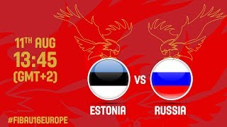 Эстония до 16 - Россия до 16. Обзор матча