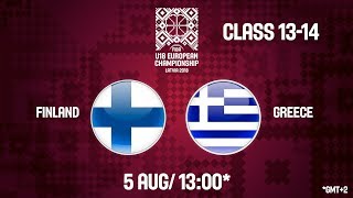 Финляндия до 18 - Греция до 18. Обзор матча