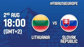 Литва до 18 - Словакия до 18. Обзор матча