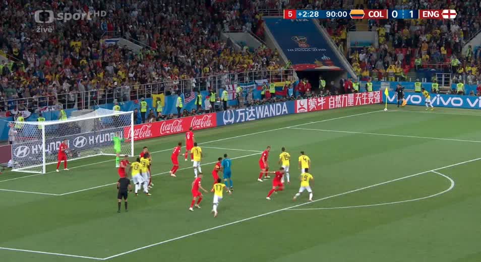 Колумбия - Англия. Обзор матча