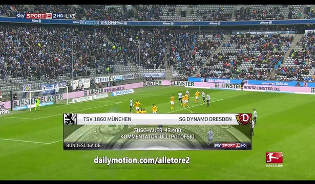 Мюнхен-1860 - Динамо Дрезден. Обзор матча