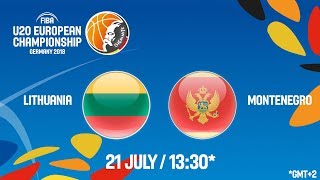 Литва до 20 - Черногория до 20. Обзор матча