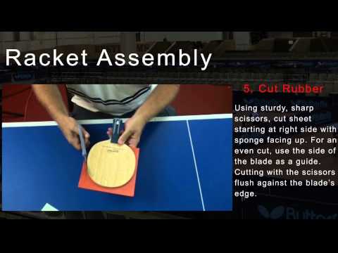 Видео урок: собираем ракетку для настольного тенниса
