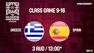 Греция до 18 - Испания до 18 . Обзор матча