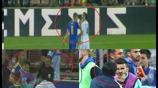 После матча Босния - Греция произошла массовая драка футболистов и тренеров