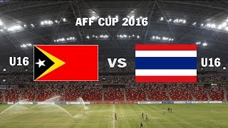 Восточный Тимор до 16 - Таиланд до 16. Обзор матча