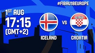 Исландия до 18 - Хорватия до 18 . Обзор матча