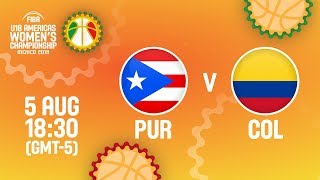 Пуэрто-Рико до 18 жен - Колумбия до 18 жен. Обзор матча