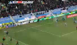 0:1 - Гол Хёйбьерга
