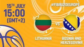 Литва до 20 - Босния и Герцеговина до 20. Обзор матча