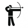Стрельба из лука - Олимпийские игры , эмблема лиги