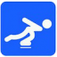 Конькобежный спорт - скоростной бег,10000 м, эмблема лиги
