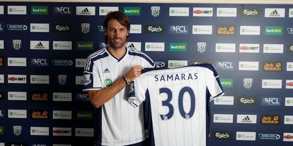 Официально: Самарас продолжит карьеру в \"Вест Бромвиче\"