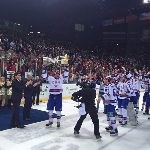 Питерский СКА завоевал свой первый в истории Кубок Гагарина
