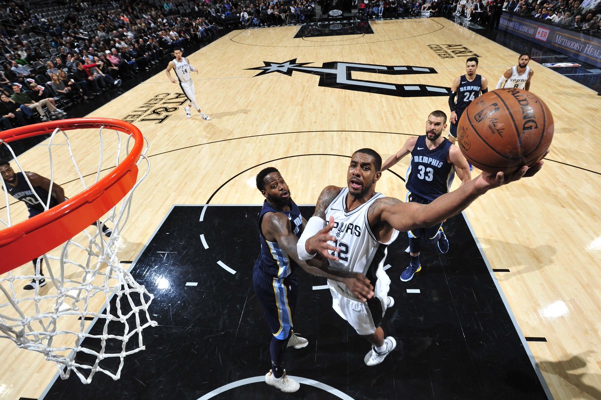 41 очко Олдриджа помогло \"Сан-Антонио\" обыграть \"Мемфис\"