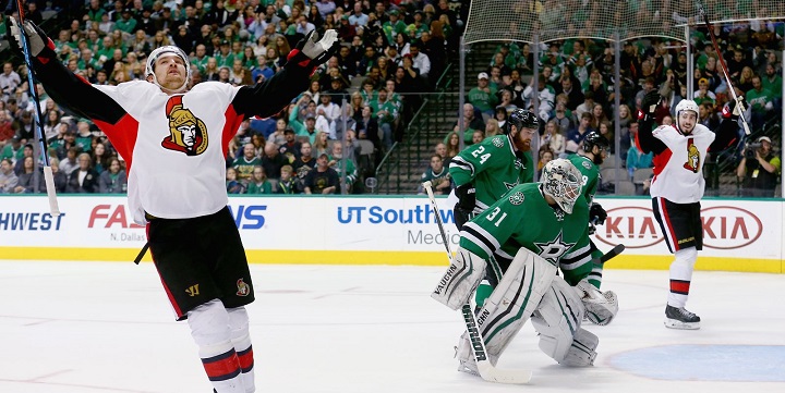 \"Оттава Сенаторз\" обыграли \"Даллас Старз\" лишь в овертайме