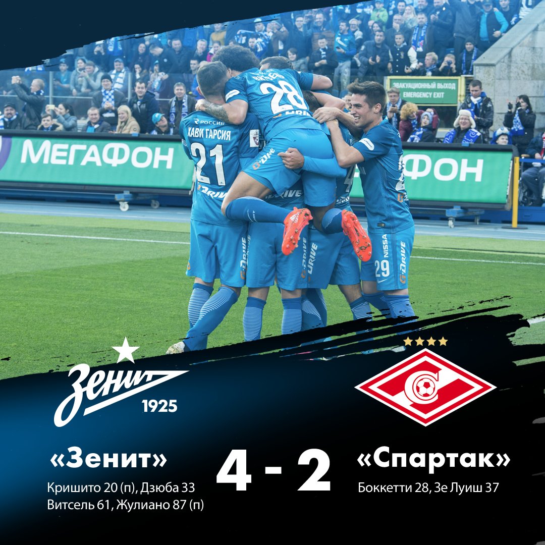 \"Зенит\" на \"Петровском\" одолел \"Спартак\"