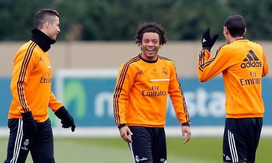 Веселая тренировка \"Реала\" и \"каратист\" Марсело