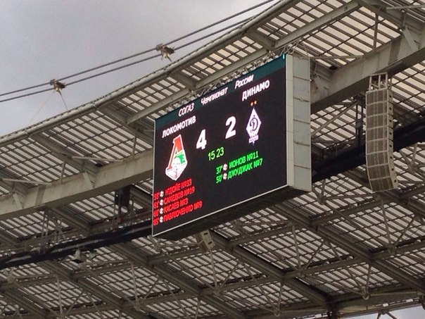\"Динамо\" уступило \"Локомотиву\", ведя в счете 2:0