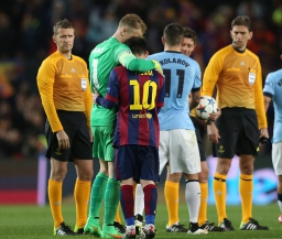 Луис Энрике доволен игрой "Барселоны" в матче с "Манчестер Сити"