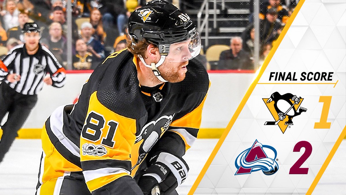 \"Питтсбург\" потерпел неудачу в игре с \"Колорадо\"