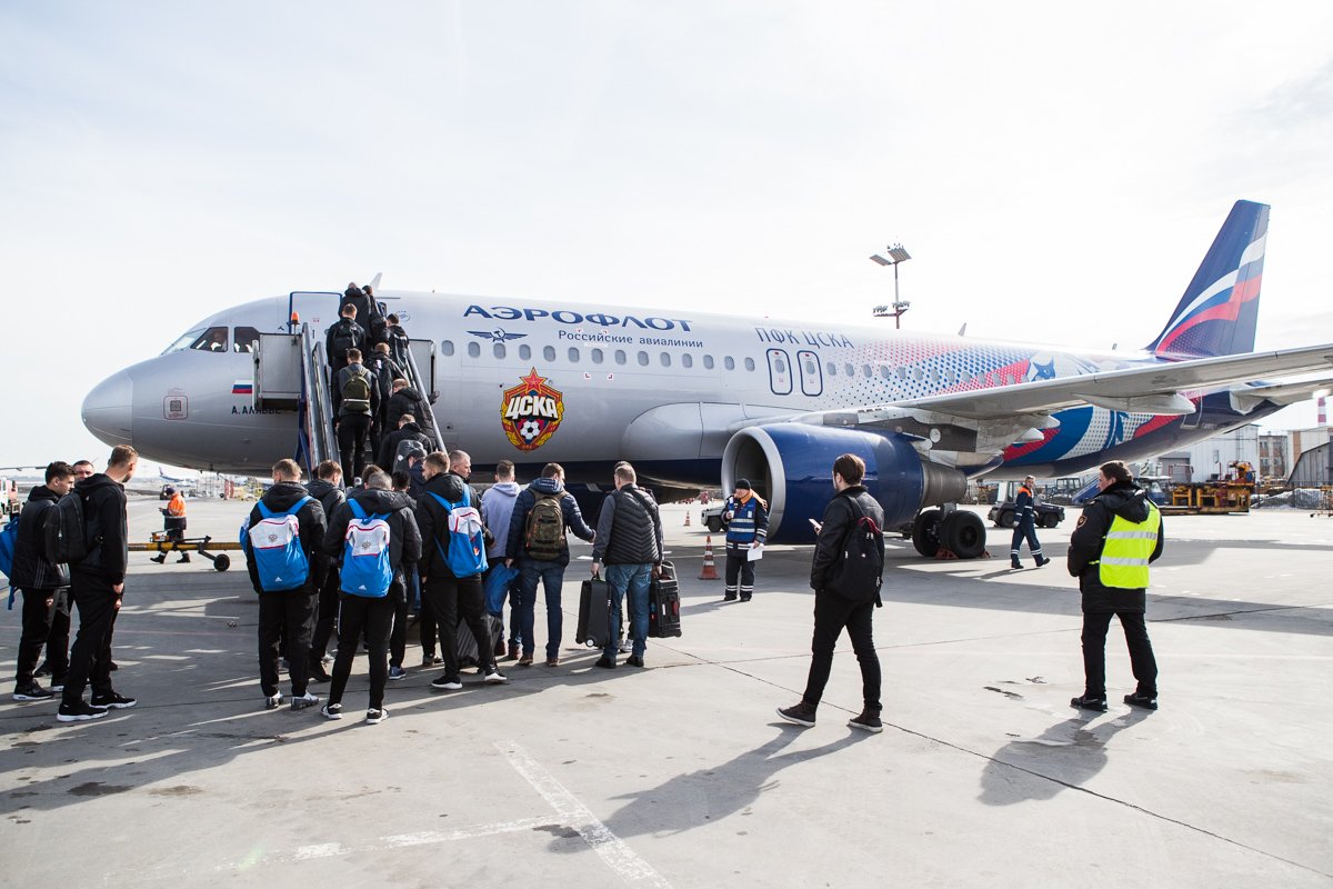 ЦСКА отправился на матч против \"Арсенала\"