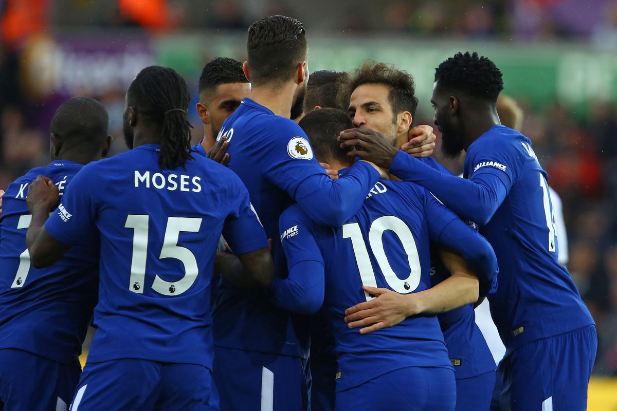 \"Челси\" победил \"Суонси\" благодаря голу Фабрегаса