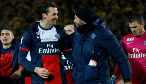 Златан травмировал спину