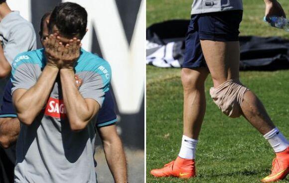 Роналду досрочно закончил тренировку сборной Португалии