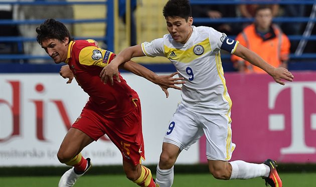 Казахстан разгромно уступил Черногории