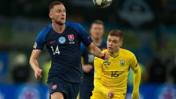 Словакия разгромно победила Украину