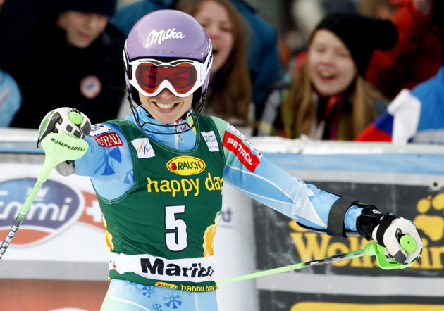 Словенка Мазе выиграла чемпиона мира в супергиганте