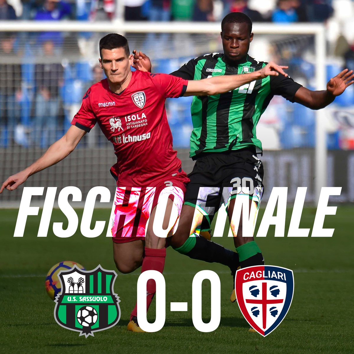 \"Сассуоло\" расписал нулевую ничью с \"Кальяри\"