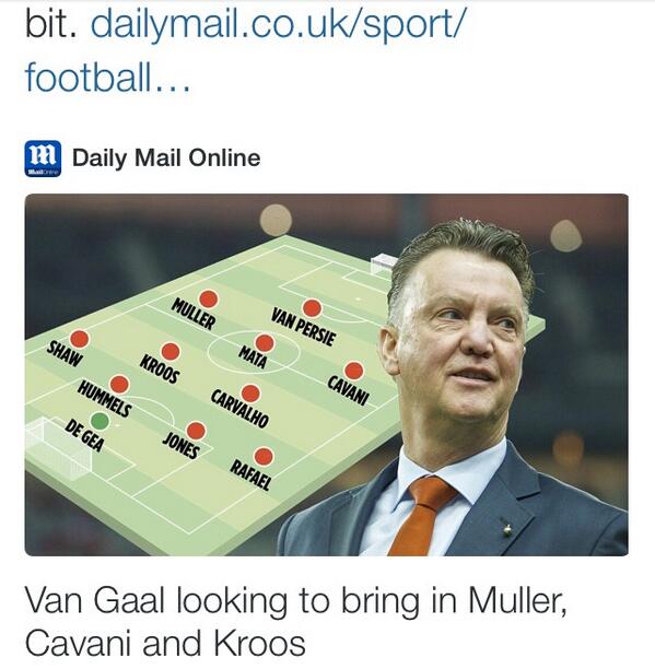 Британская пресса попробовала спрогнозировать состав \"МЮ\" на следующий сезон