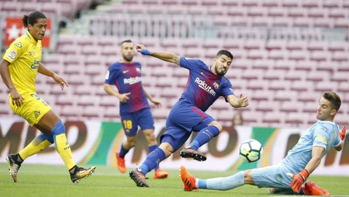 Дубль Месси помог \"Барселоне\" обыграть \"Лас-Пальмас\"