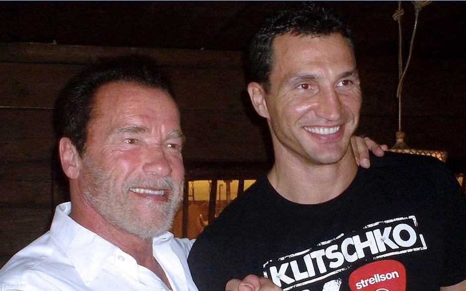 Шварценеггер порадовал Кличко перед боем с Поветкиным