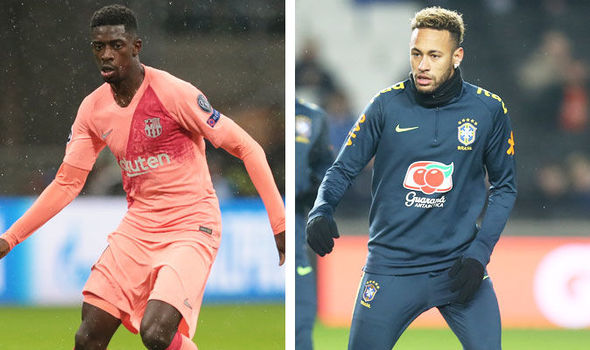 Дембеле может стать частью сделки по возвращению Неймара в \"Барселону\"