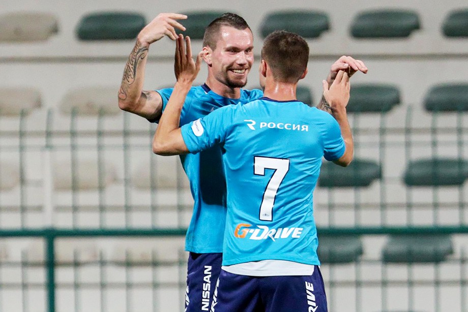 Заболотный рад первому голу за \"Зенит\"