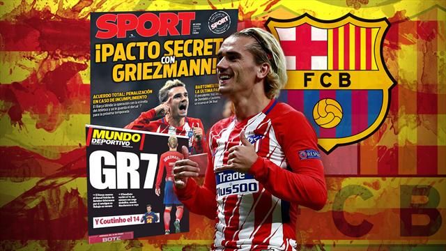 В \"Барселоне\" отрицают слухи о переходе Гризманна