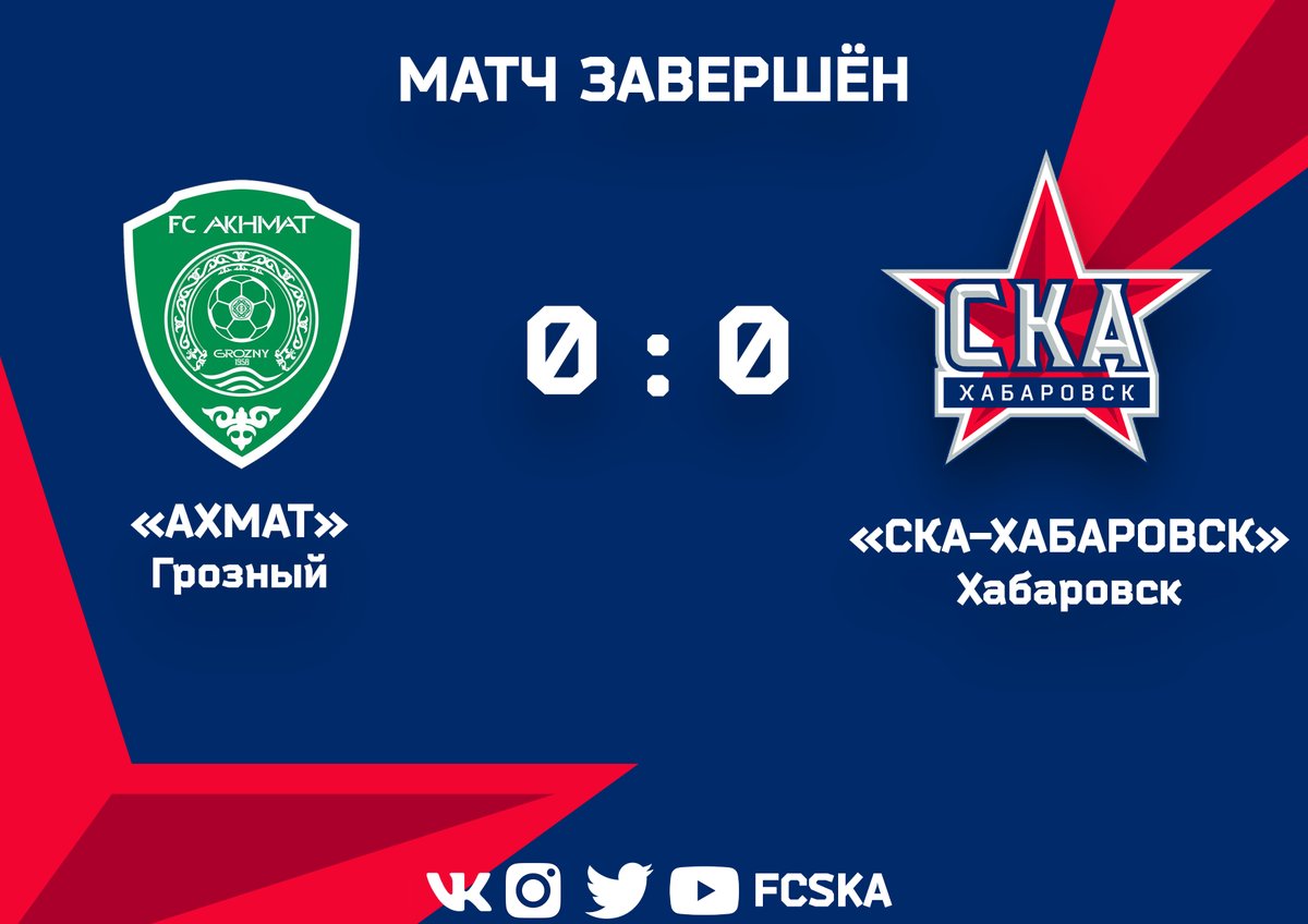 \"СКА-Хабаровск\" не проиграл \"Ахмату\"