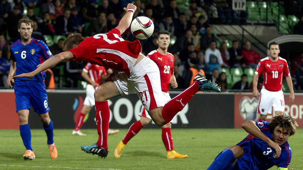 Австрия минимально одолела Молдавию