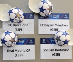 Лига Чемпионов: "Бавария" примет "Барселону", "Боруссия" Д сыграет с "Реалом"